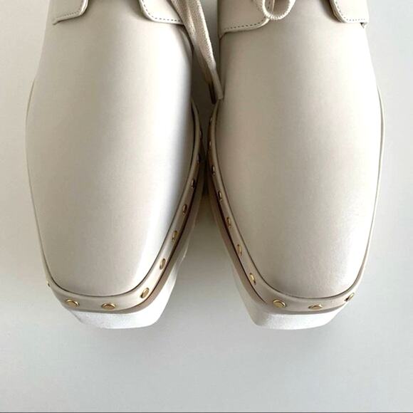New Stella McCartney Elyse Ivory Vegan 80mmPlatform Shoes Size 40 / US 10 - Picture 10 of 15